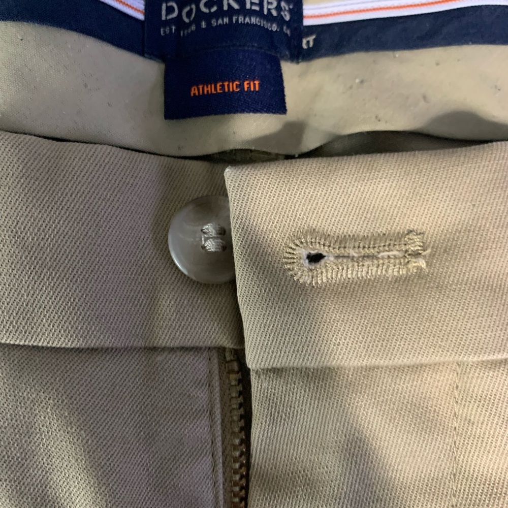 Dockers flat front athletic fit pants.